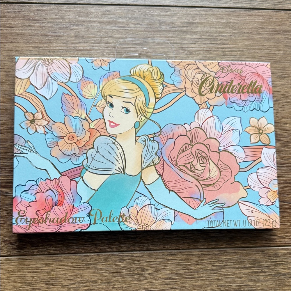 Disney Cinderella Makeup Palette – Blue, Pink & Gold Floral Art